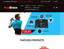 Tablet Screenshot of aidbrace.com
